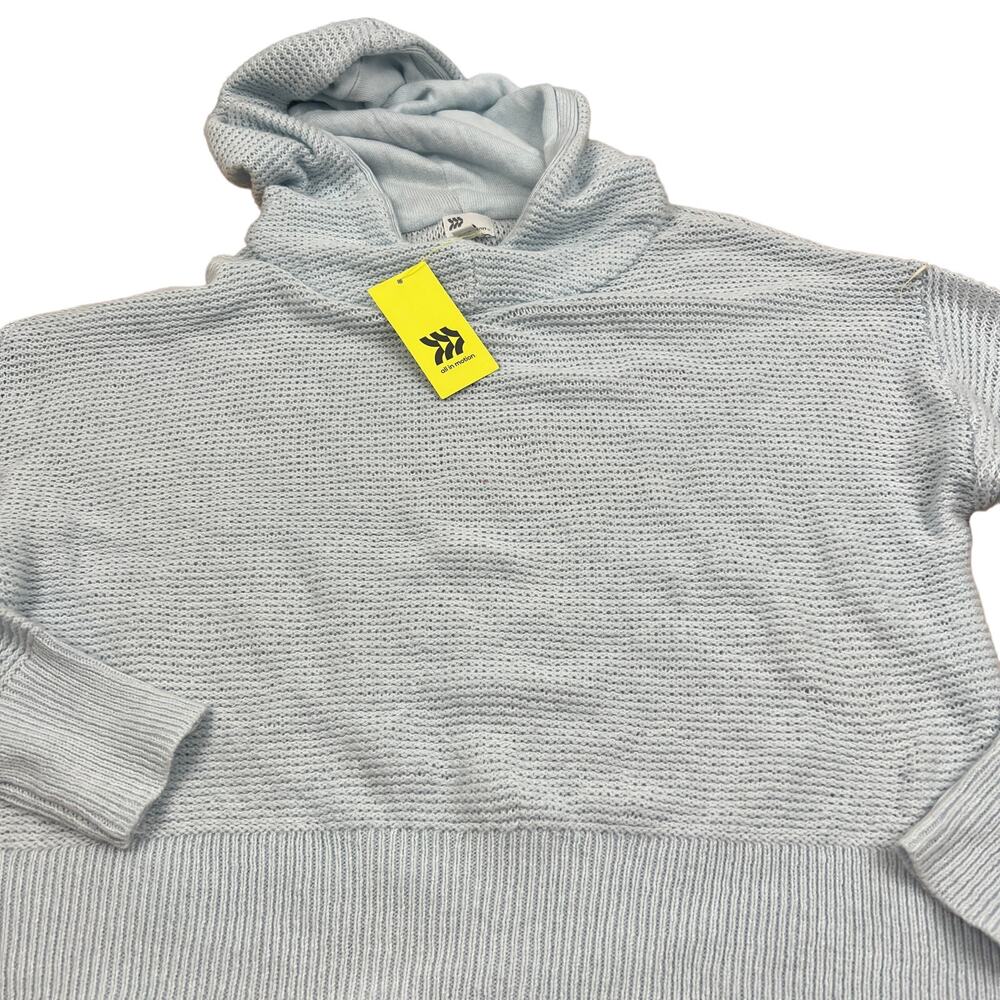 All in Motion Women's Light Blue Hooded Pullover Sweater - Size Small - NWT